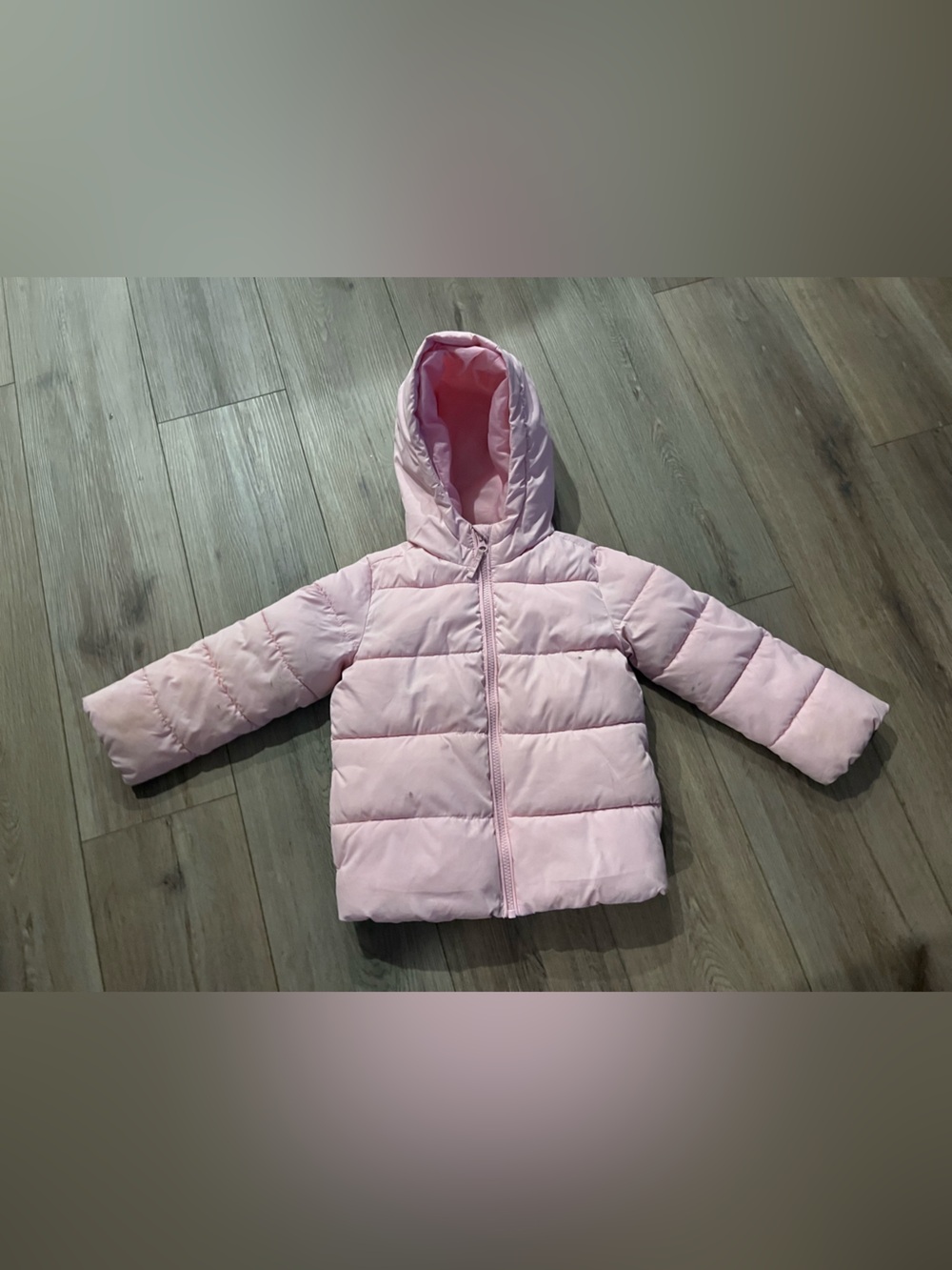 The Children's Place Light Pink Hooded Puffer Jacket